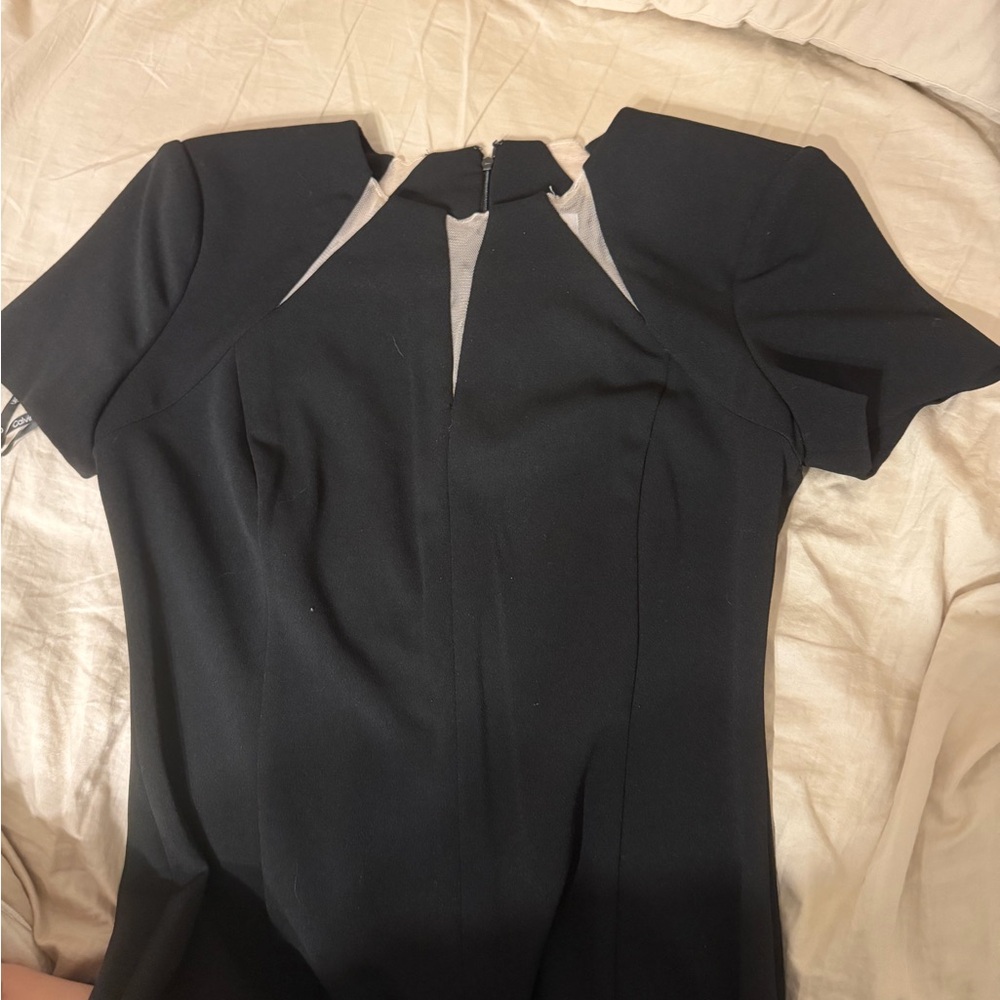 Calvin Klein Black and Cream Dress